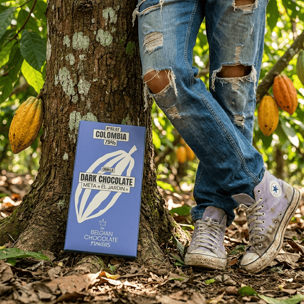 Chocolate bar Colombia Meta El Jardin 75% 5407008479329 The Belgian Chocolate Makers