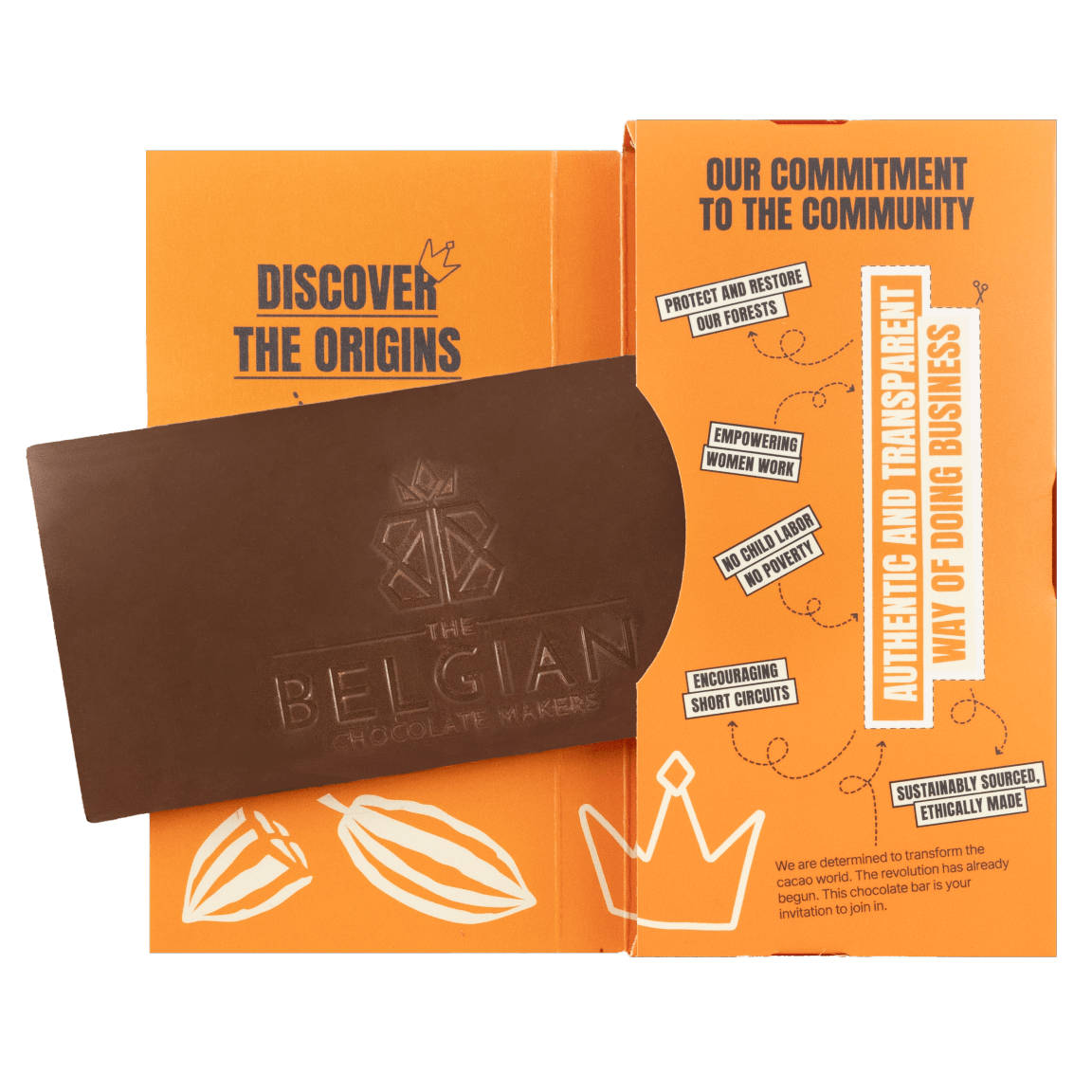 Chocolate bar Kasalto origin Ecuador 47% salted caramel 5407008478292 The Belgian Chocolate Makers