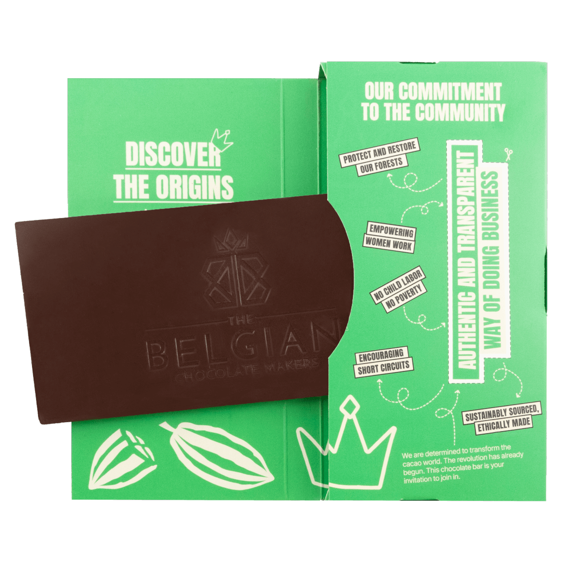 Chocolate bar origin Brazil Bahia Cabruca 70% 5407008479367 The Belgian Chocolate Makers