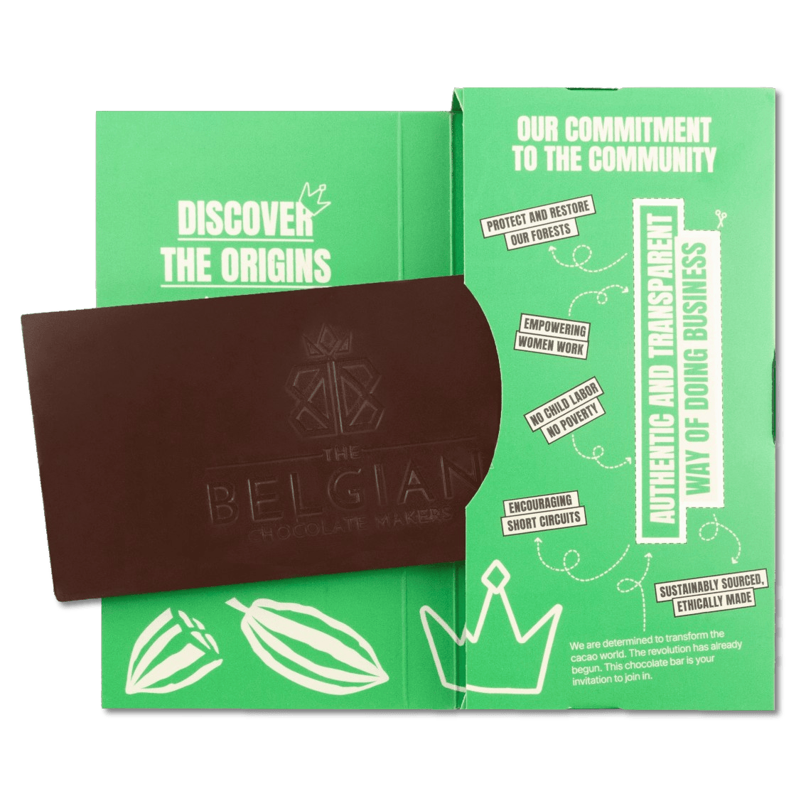 Chocolate bar origin Brazil Bahia Cabruca 70% 5407008479367 The Belgian Chocolate Makers