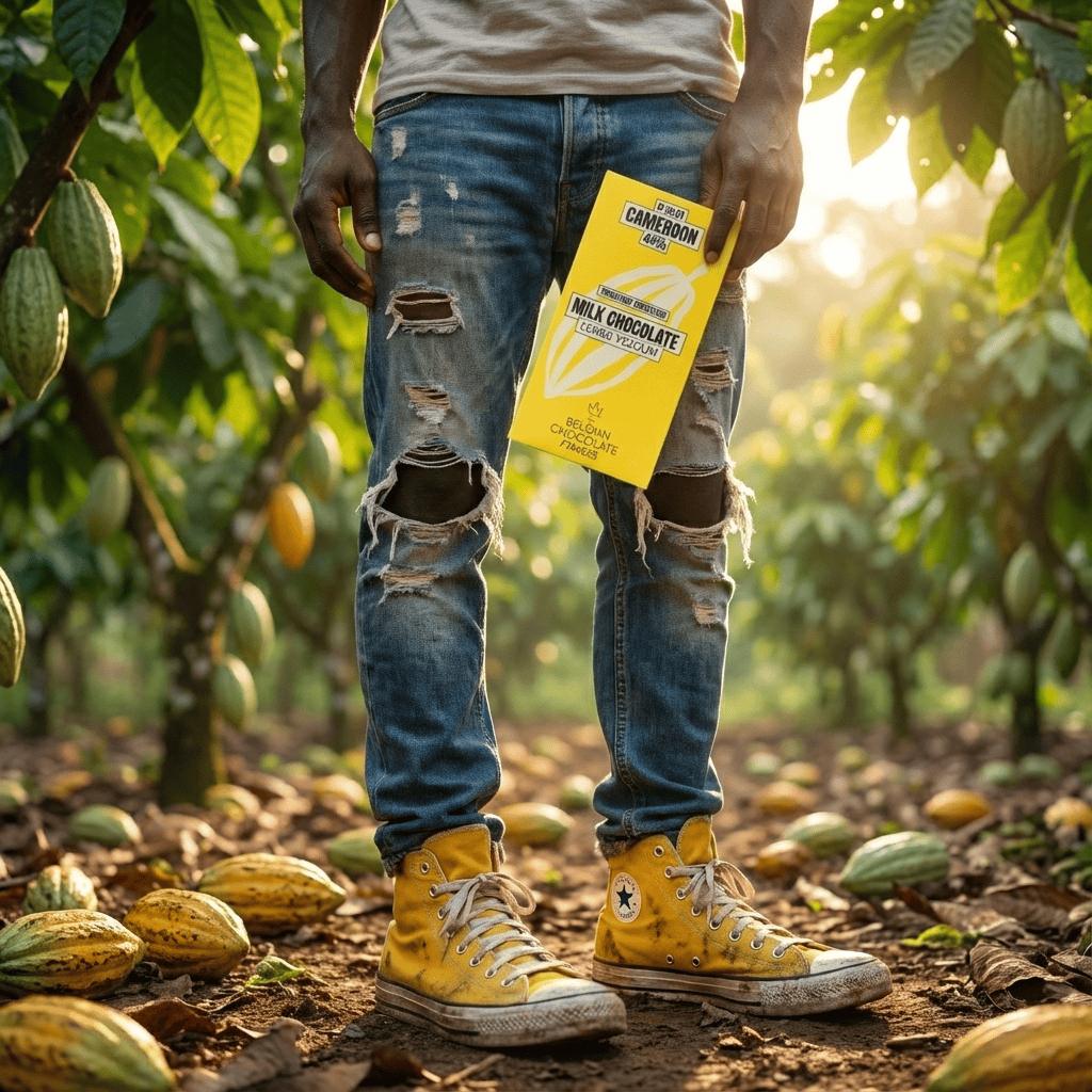 Chocolate bar origin Cameroon Lembé Yézoum 44% 5407008479350 The Belgian Chocolate Makers