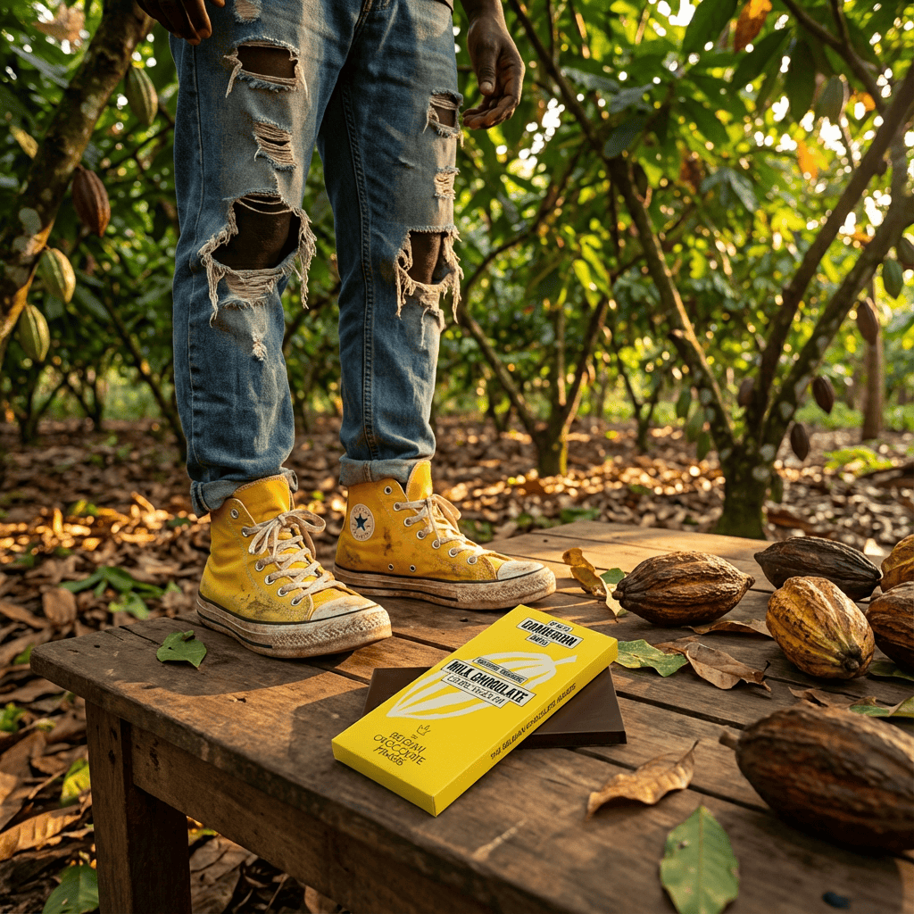 Chocolate bar origin Cameroon Lembé Yézoum 44% 5407008479350 The Belgian Chocolate Makers