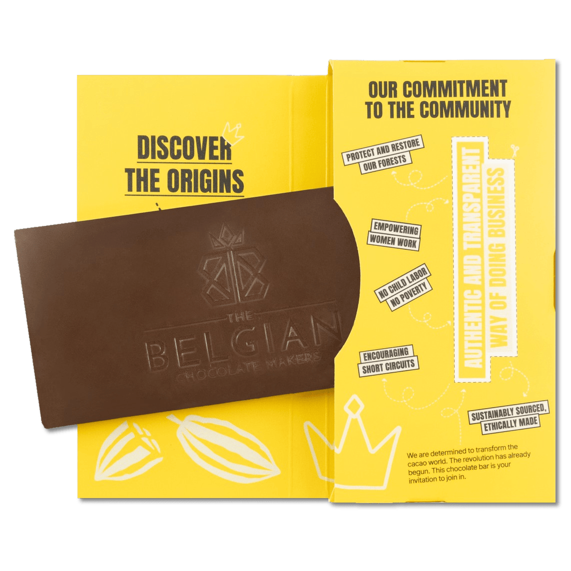 Chocolate bar origin Cameroon Lembé Yézoum 44% 5407008479350 The Belgian Chocolate Makers