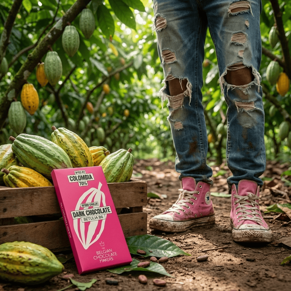 Chocolate bar origin Colombia Betulia B6 70% 5407008478261 The Belgian Chocolate Makers