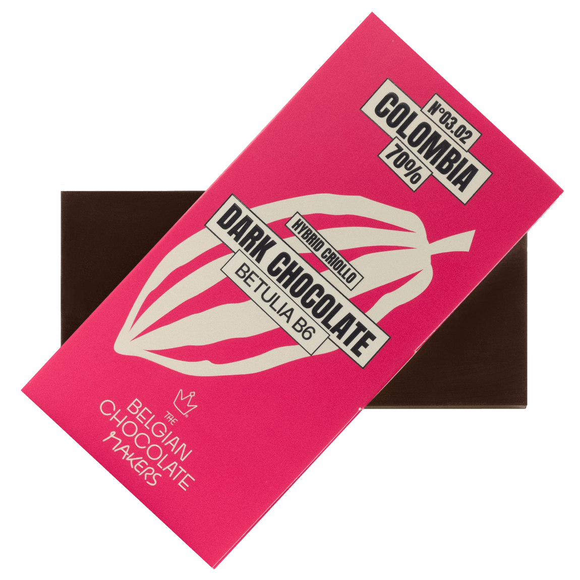 Chocolate bar origin Colombia Betulia B6 70% 5407008478261 The Belgian Chocolate Makers