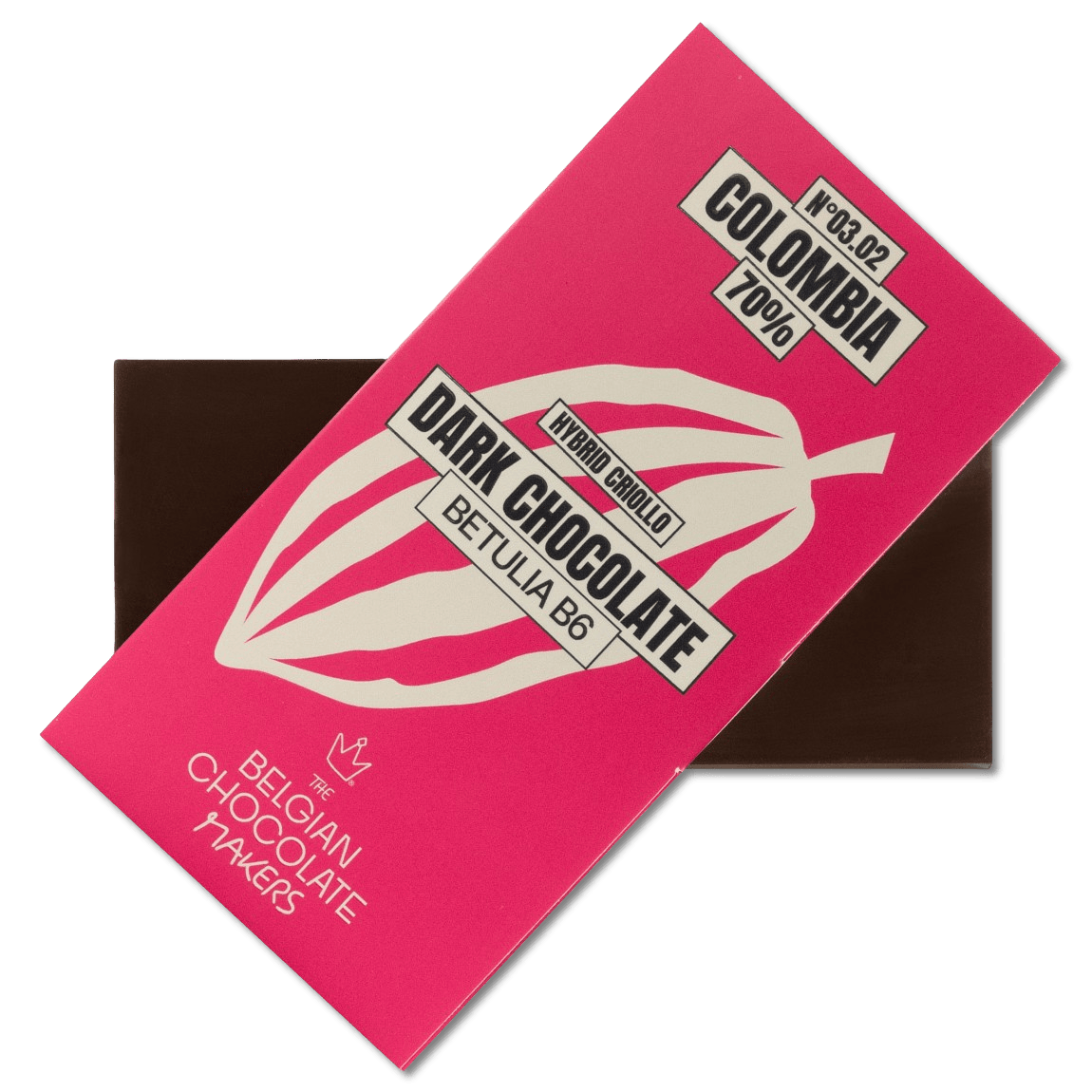 Chocolate bar origin Colombia Betulia B6 70% 5407008478261 The Belgian Chocolate Makers