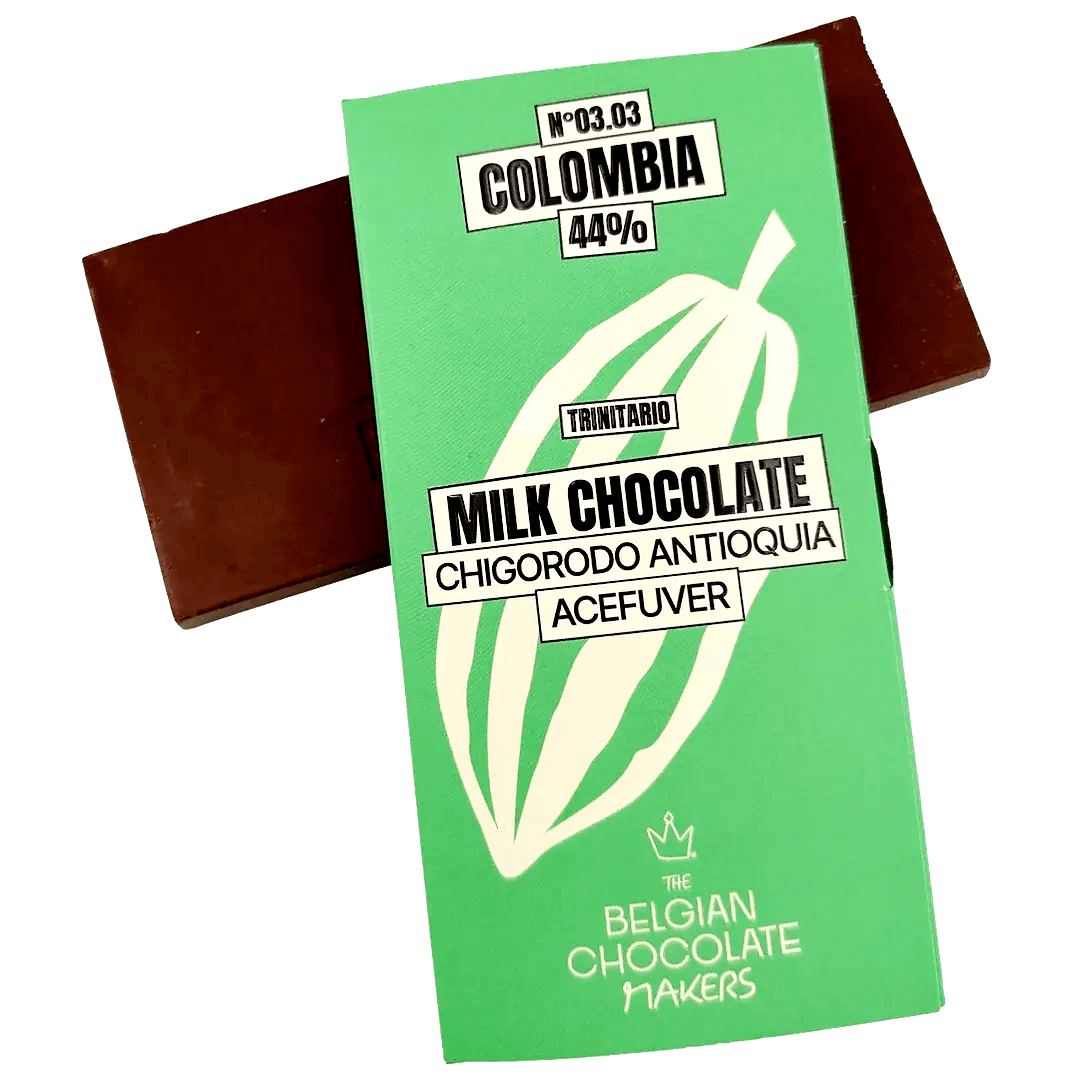 Chocolate bar origin Colombia Chigorodo Antiquia Acefuver 44% 5407008479343 The Belgian Chocolate Makers