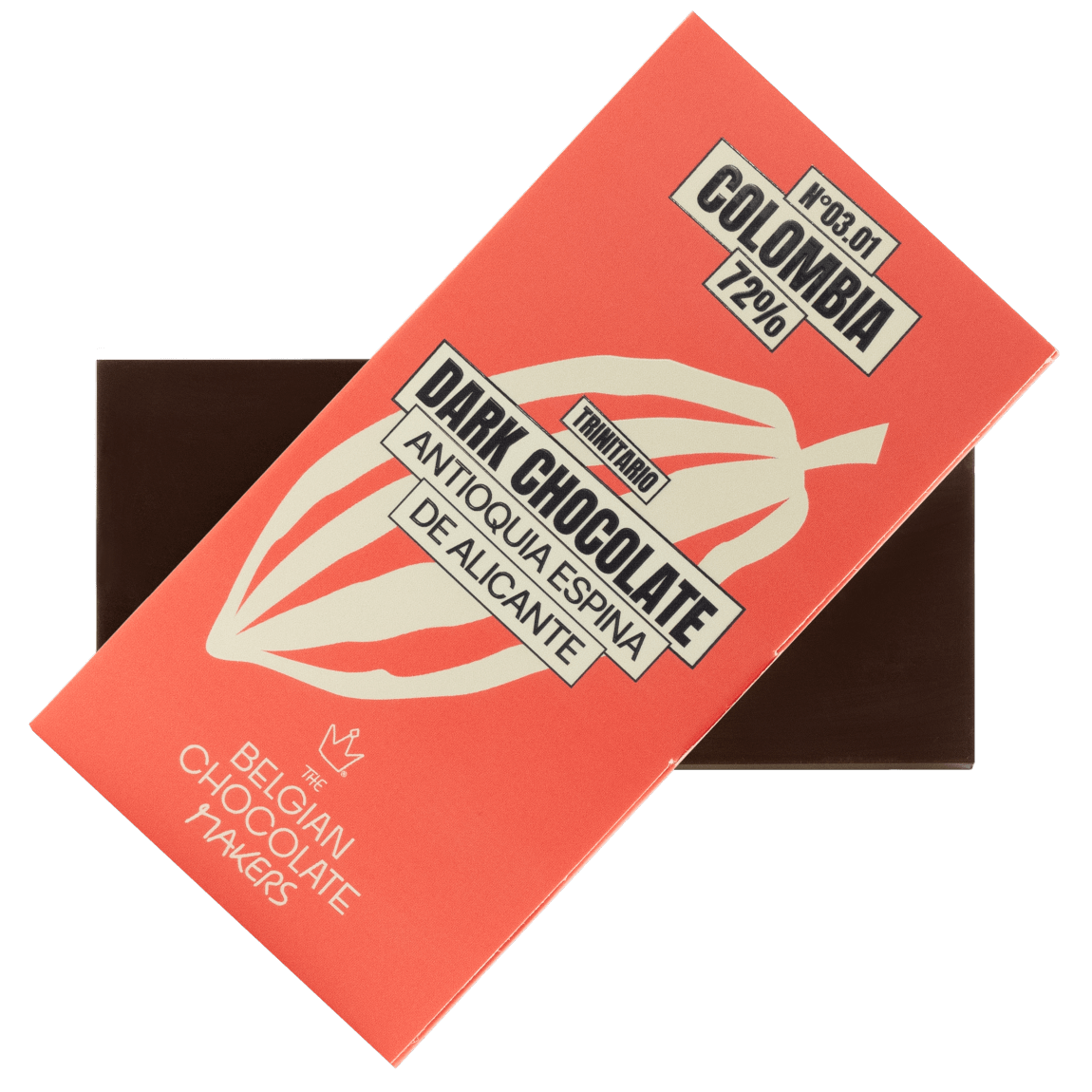 Chocolate bar origin Colombia Espina de Alicante 72% 5407008477646 The Belgian Chocolate Makers
