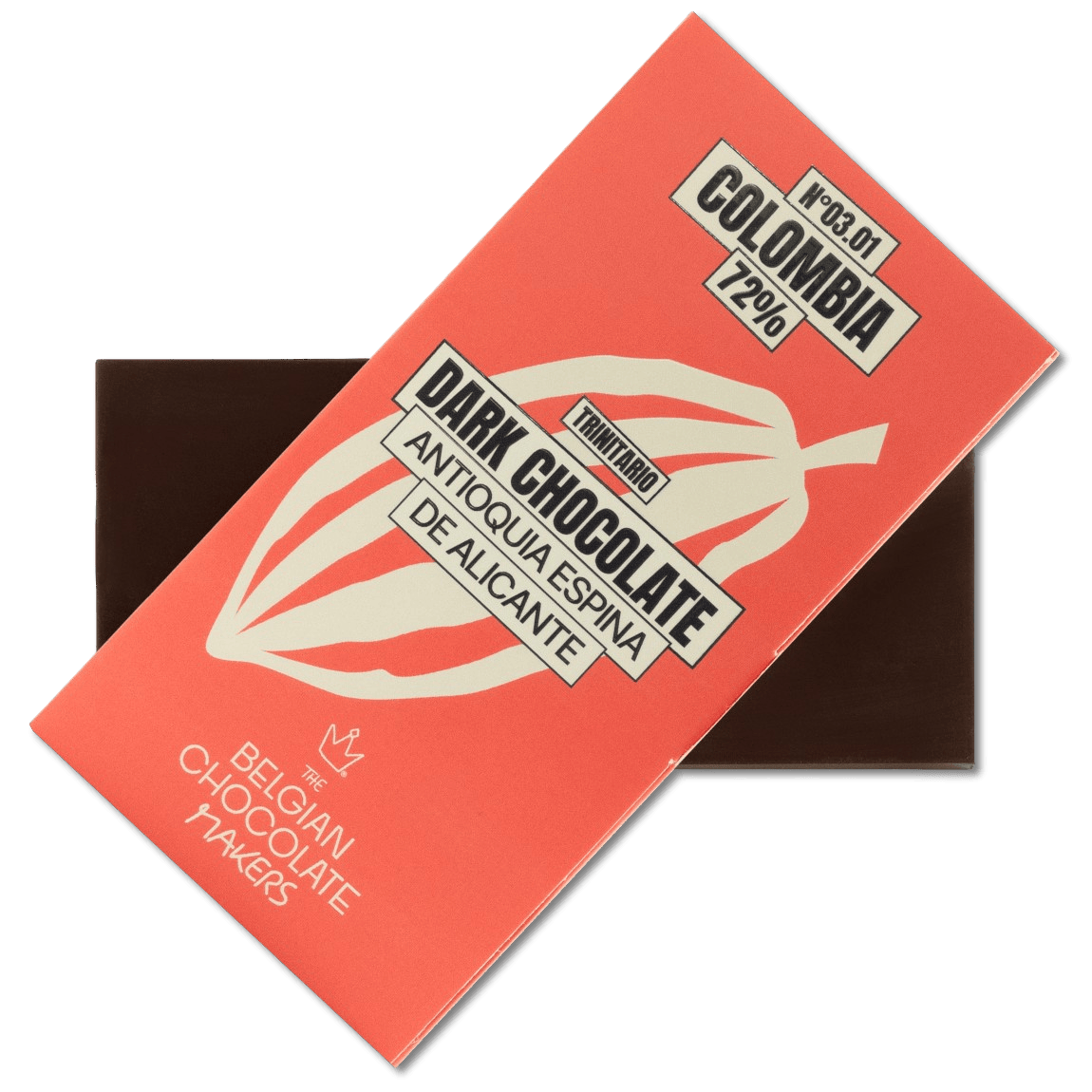 Chocolate bar origin Colombia Espina de Alicante 72% 5407008477646 The Belgian Chocolate Makers