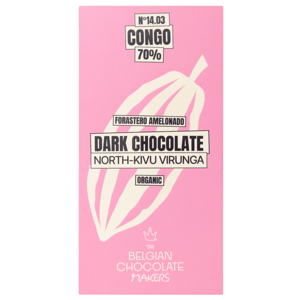 Chocolate bar origin Congo North-Kivu Virunga 70% 5407008470234 The Belgian Chocolate Makers
