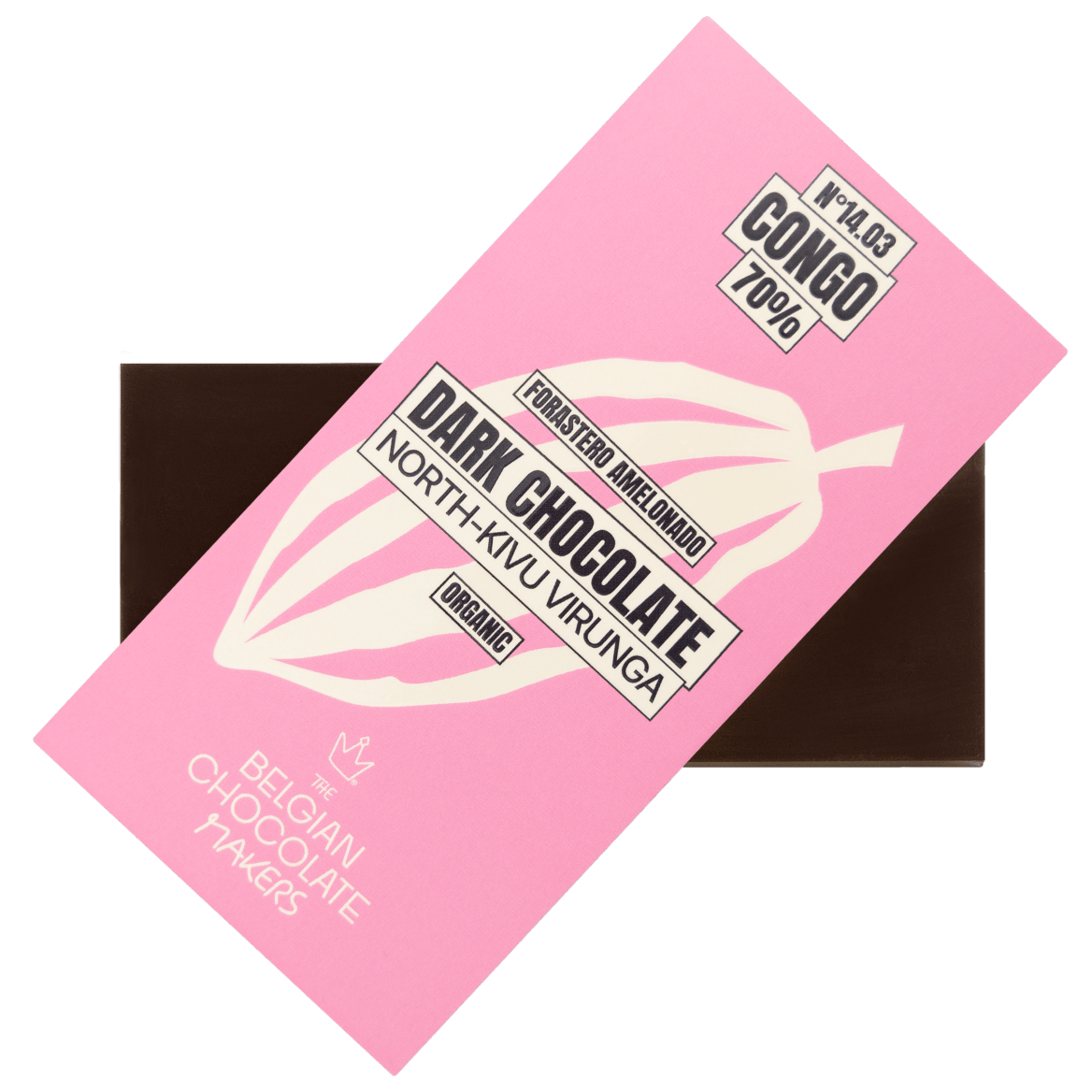 Chocolate bar origin Congo North-Kivu Virunga 70% 5407008470234 The Belgian Chocolate Makers