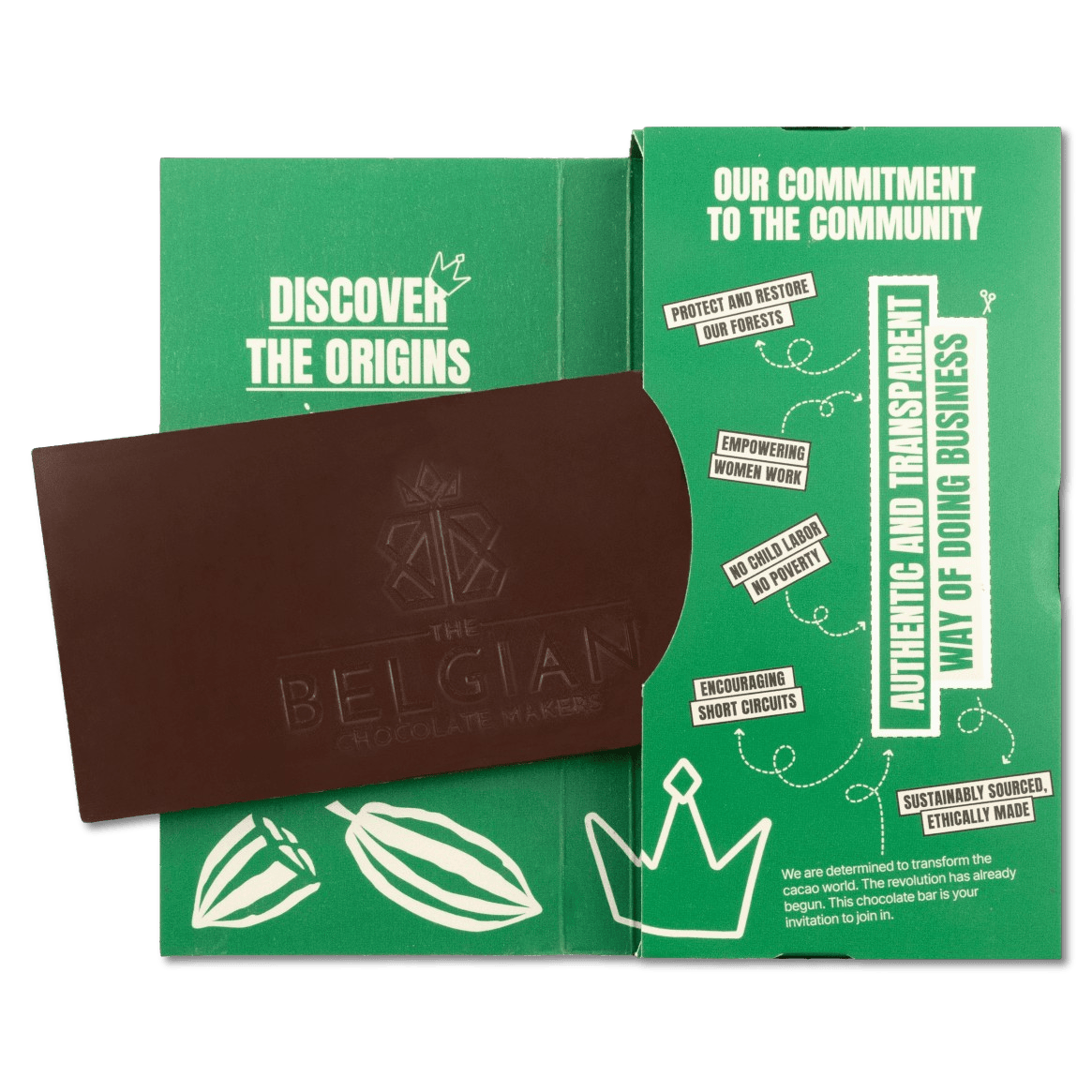 Chocolate bar origin Congo Okapi Mambasa 70% 5407008478223 The Belgian Chocolate Makers