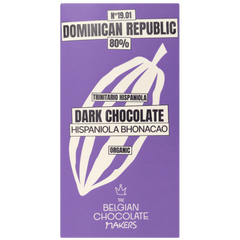 Chocolate bar origin Dominican Republic Hispaniola Bhonacao 80% 5407008470210 The Belgian Chocolate Makers