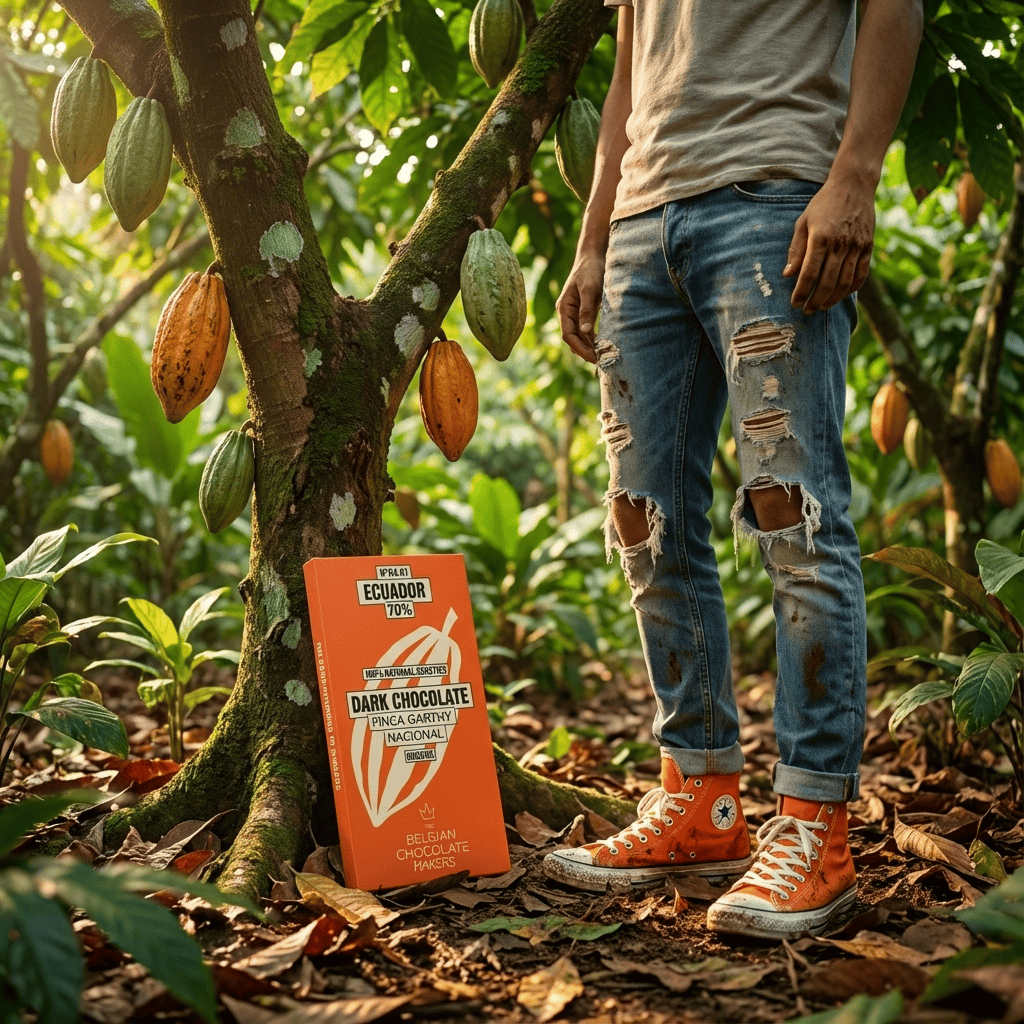 Chocolate bar origin Ecuador Finca Gartyh 70% 5407008478247 The Belgian Chocolate Makers