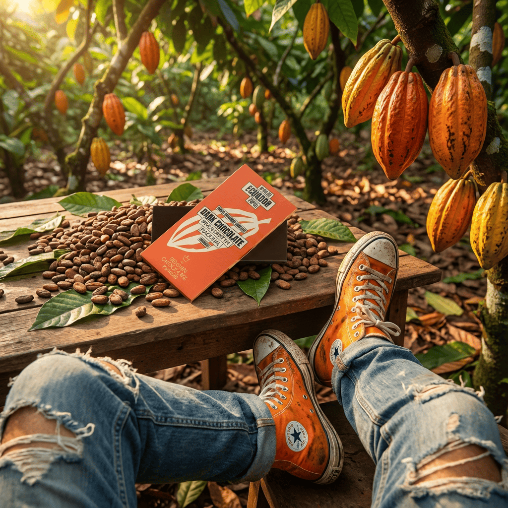 Chocolate bar origin Ecuador Finca Gartyh 70% 5407008478247 The Belgian Chocolate Makers