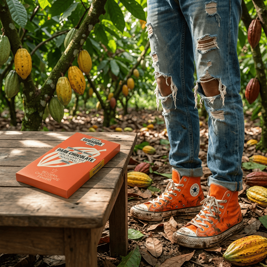 Chocolate bar origin Ecuador Finca Gartyh 70% 5407008478247 The Belgian Chocolate Makers