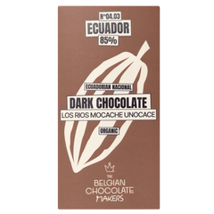 Chocolate bar origin Ecuador Los Rios Mocache Unocace 85% 5407008470227 The Belgian Chocolate Makers