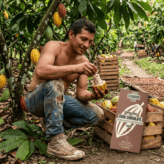 Chocolate bar origin Ecuador Los Rios Mocache Unocace 85% 5407008470227 The Belgian Chocolate Makers