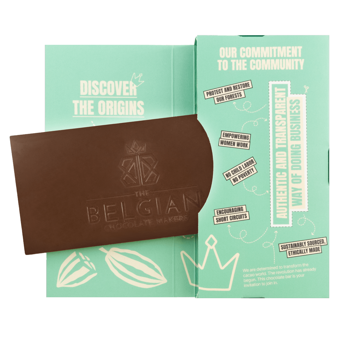 Chocolate bar origin Haïti Cap Haïtien 44% 5407008479534 The Belgian Chocolate Makers