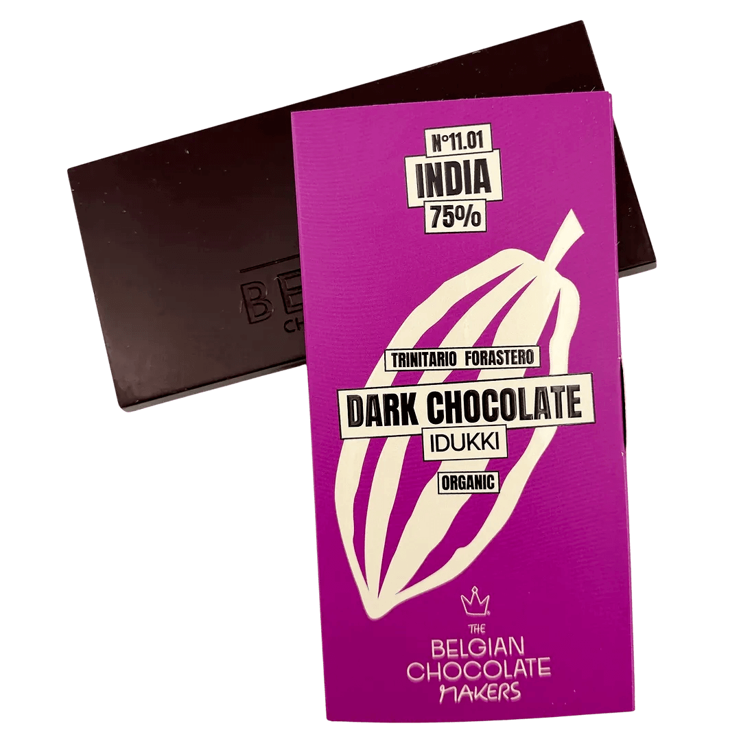 Chocolate bar origin India Idukki Kerala 75% 5407008476342 The Belgian Chocolate Makers