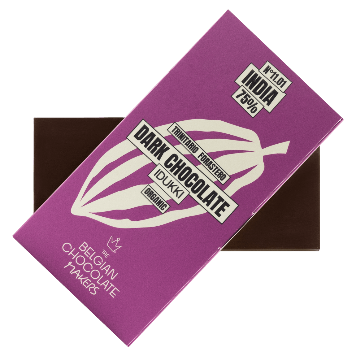 Chocolate bar origin India Idukki Kerala 75% 5407008476342 The Belgian Chocolate Makers