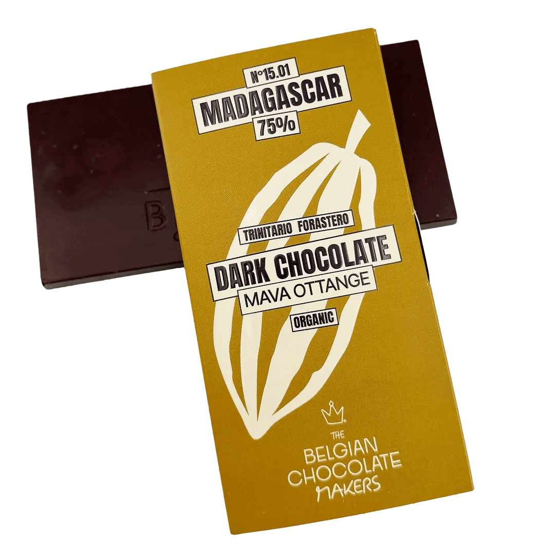 Chocolate bar origin Madagascar Mava Ottange 75% 5407008476113 The Belgian Chocolate Makers