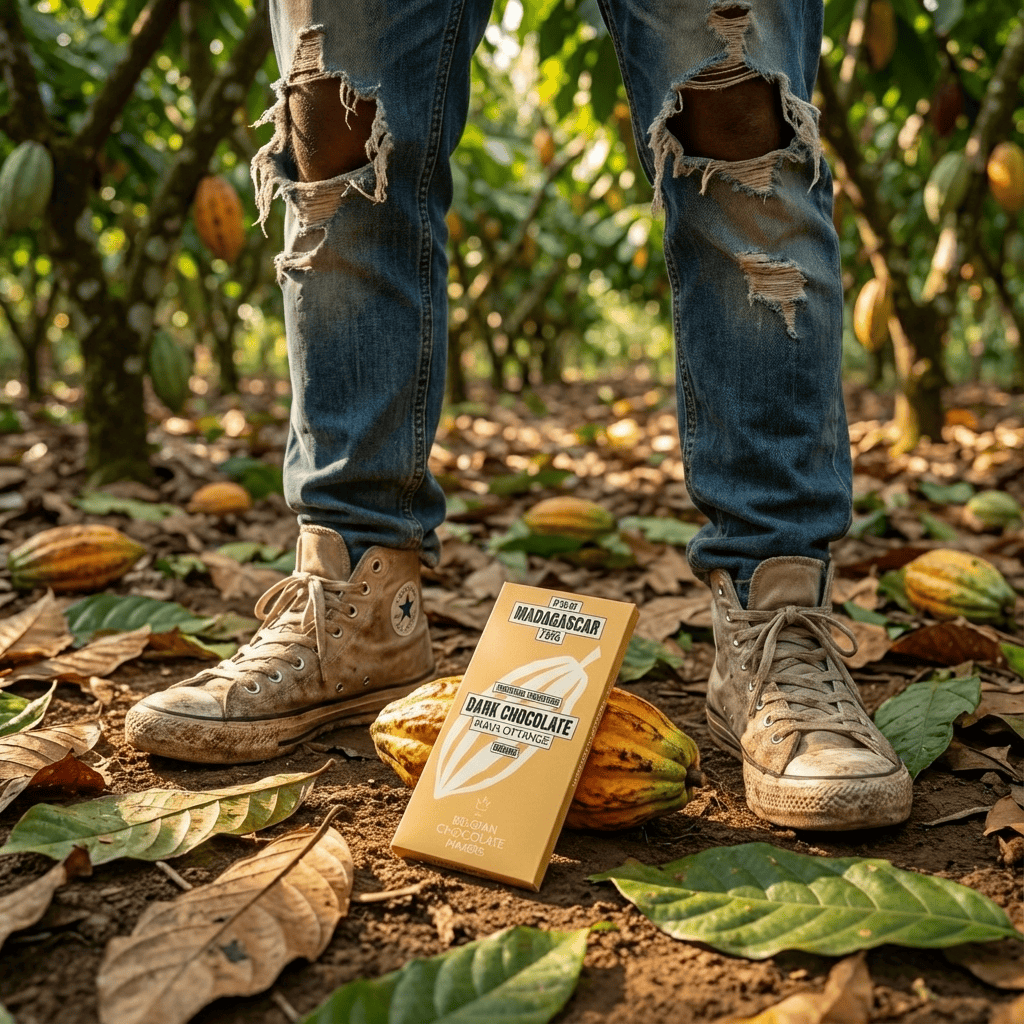 Chocolate bar origin Madagascar Mava Ottange 75% 5407008476113 The Belgian Chocolate Makers