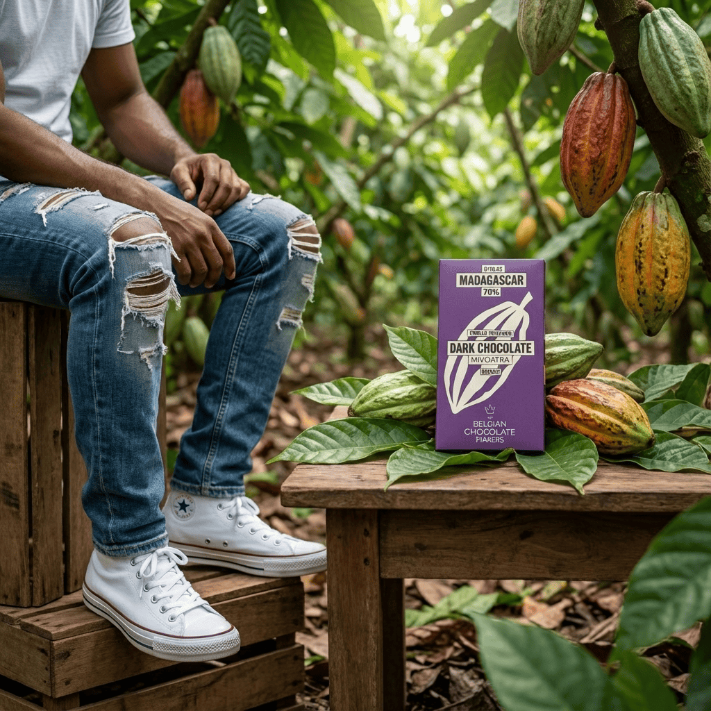 Chocolate bar origin Madagascar Mivoatra 70% 5407008478230 The Belgian Chocolate Makers