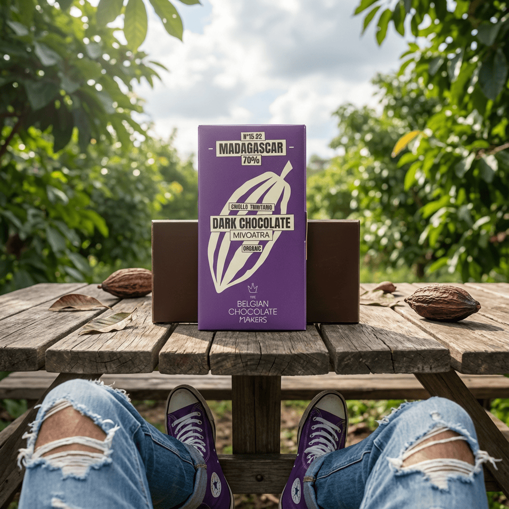Chocolate bar origin Madagascar Mivoatra 70% 5407008478230 The Belgian Chocolate Makers