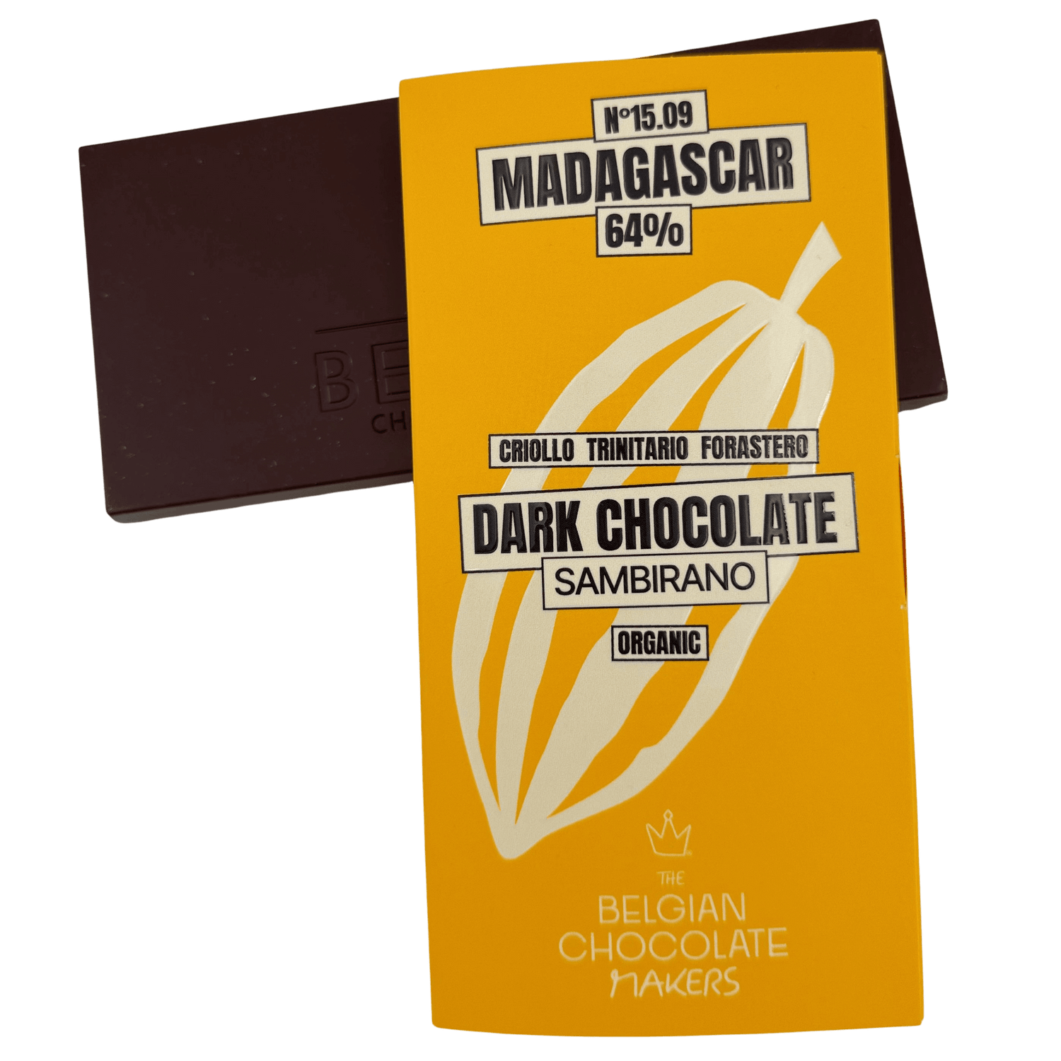 Chocolate bar origin Madagascar Sambirano 64% 5407008479527 The Belgian Chocolate Makers