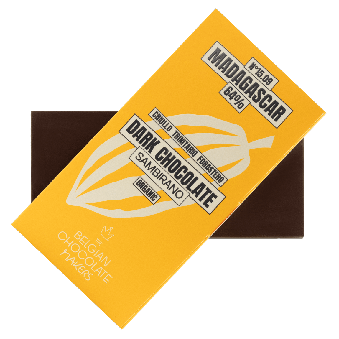 Chocolate bar origin Madagascar Sambirano 64% 5407008479527 The Belgian Chocolate Makers