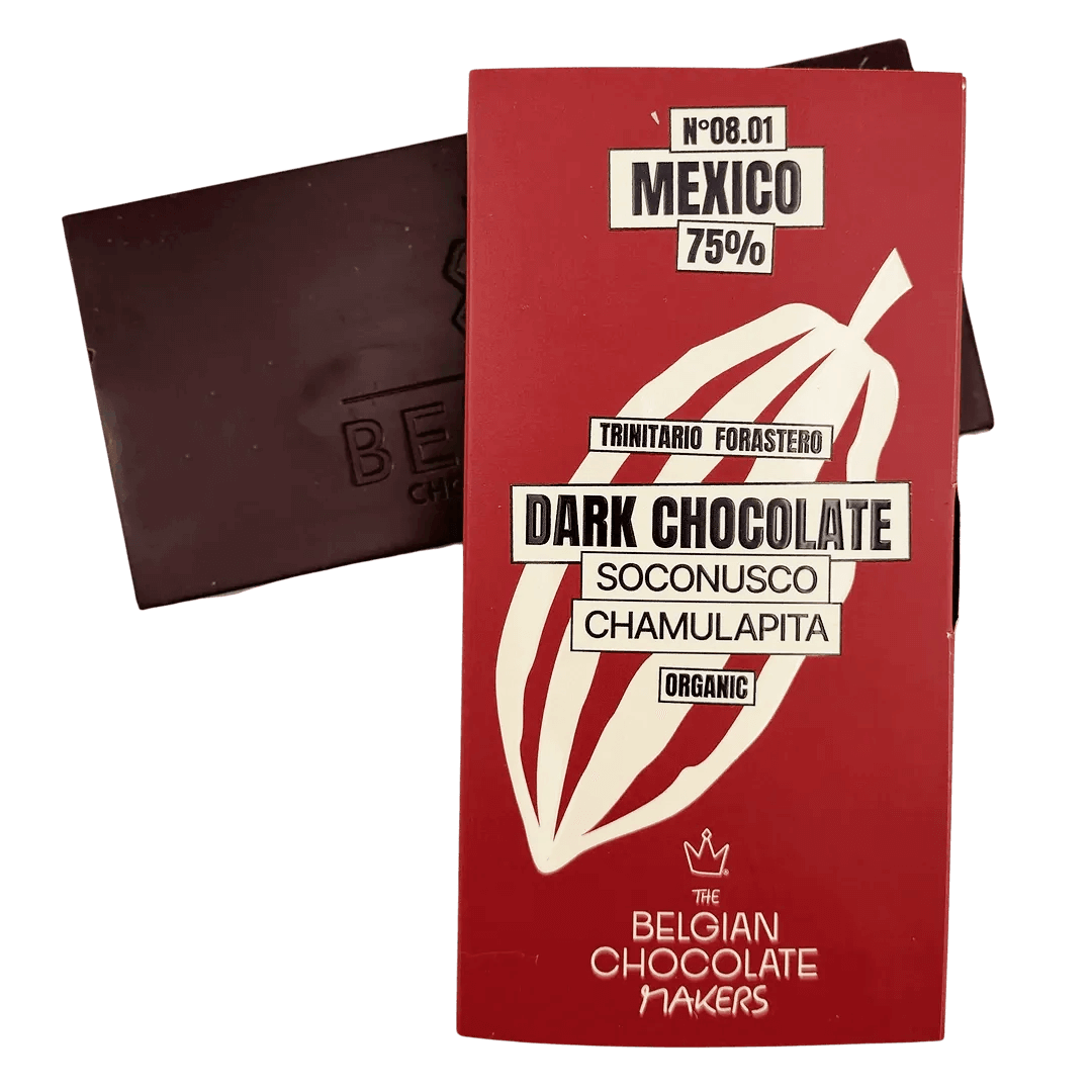 Chocolate bar origin Mexico Soconusco Chamulapita 75% 5407008475994 The Belgian Chocolate Makers