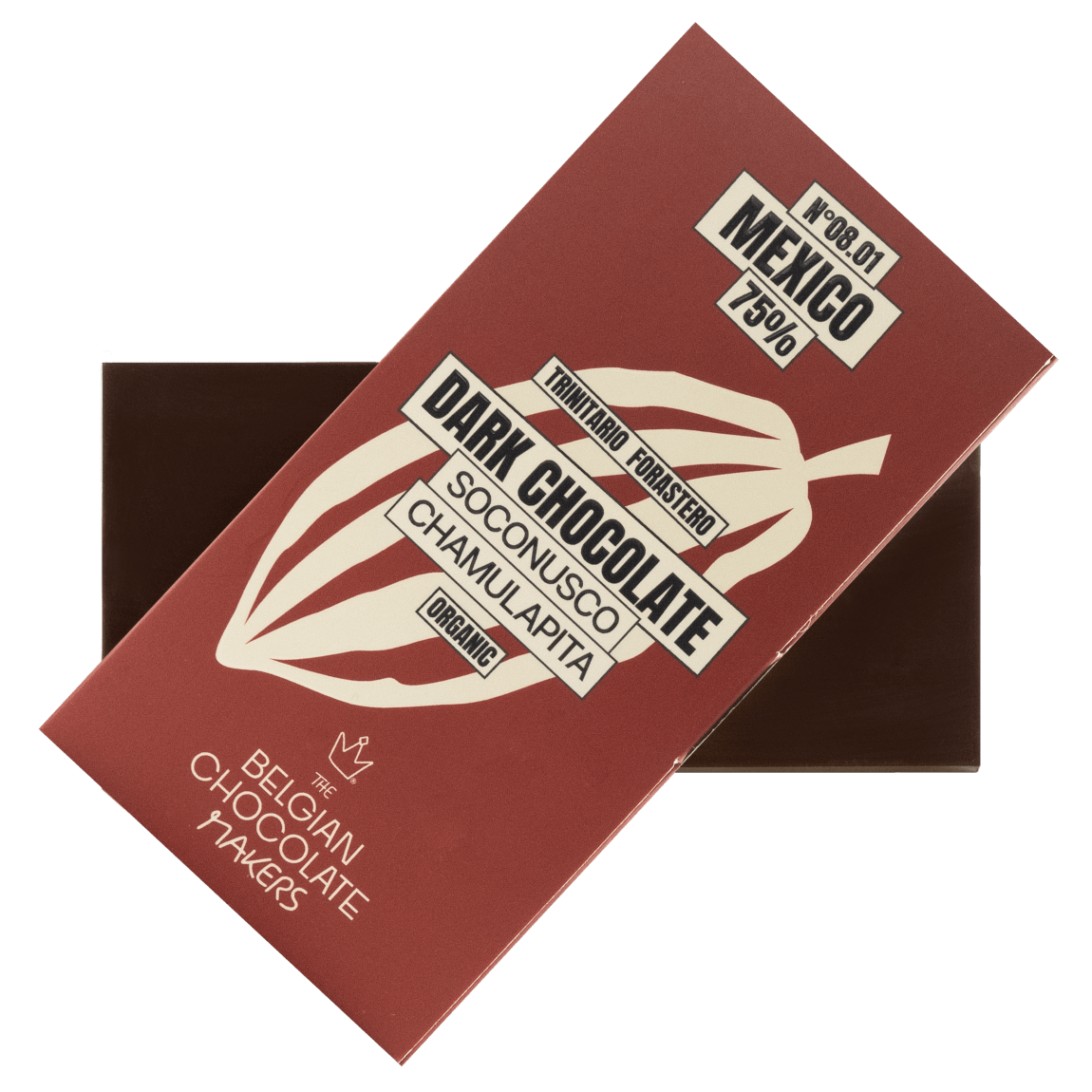 Chocolate bar origin Mexico Soconusco Chamulapita 75% 5407008475994 The Belgian Chocolate Makers