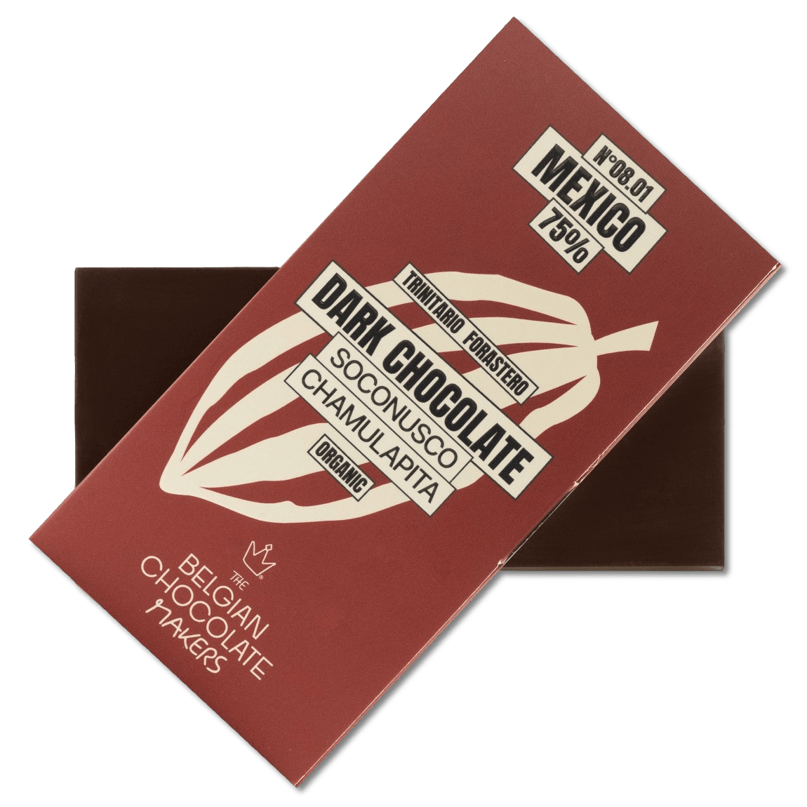 Chocolate bar origin Mexico Soconusco Chamulapita 75% 5407008475994 The Belgian Chocolate Makers