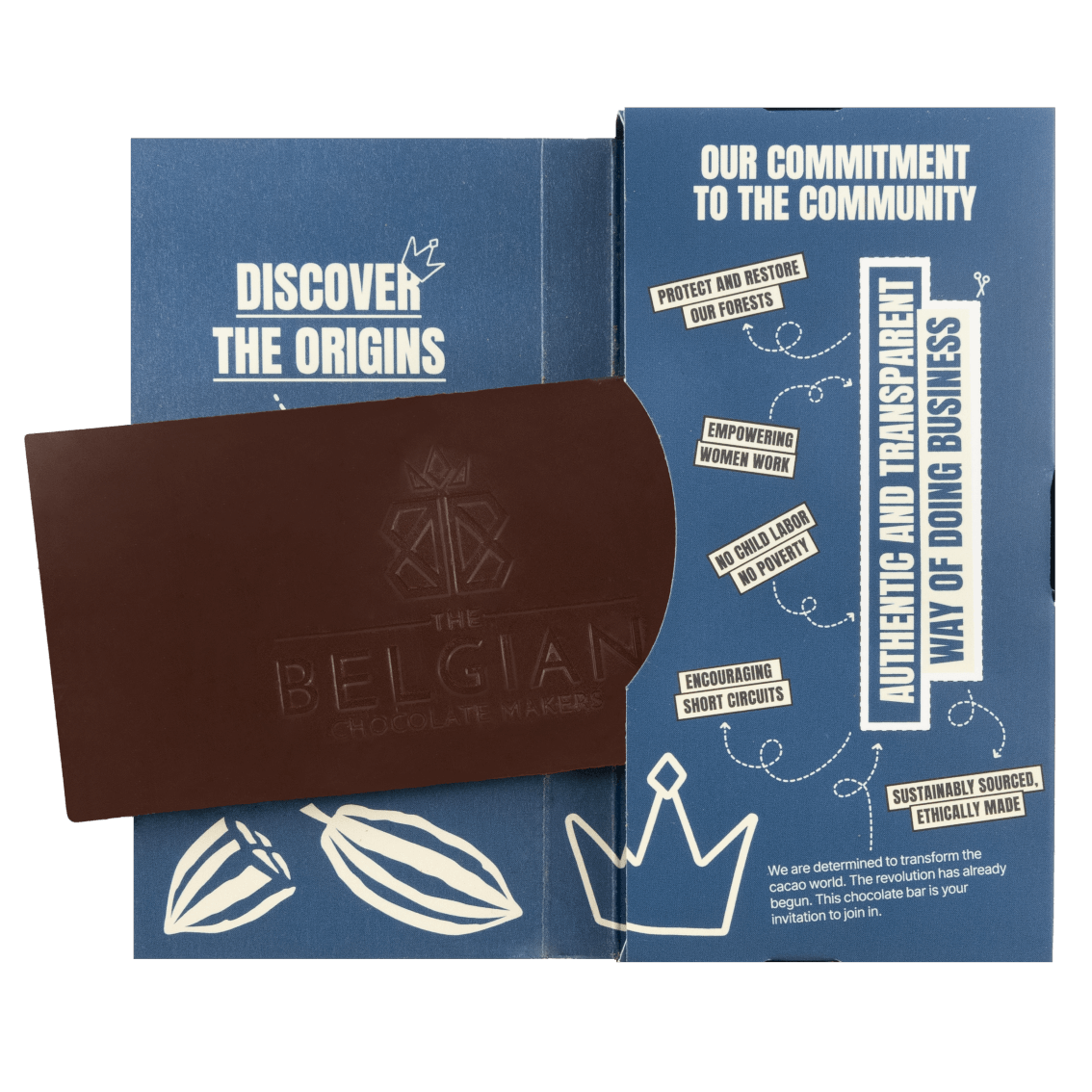 Chocolate bar origin Nicaragua Kubaly 75% 5407008476236 The Belgian Chocolate Makers