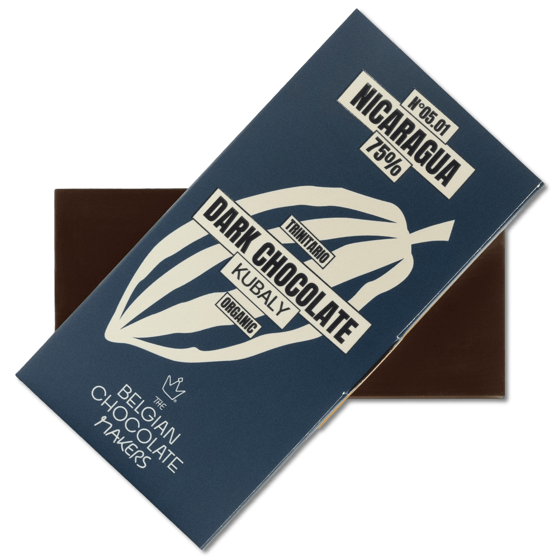 Chocolate bar origin Nicaragua Kubaly 75% 5407008476236 The Belgian Chocolate Makers