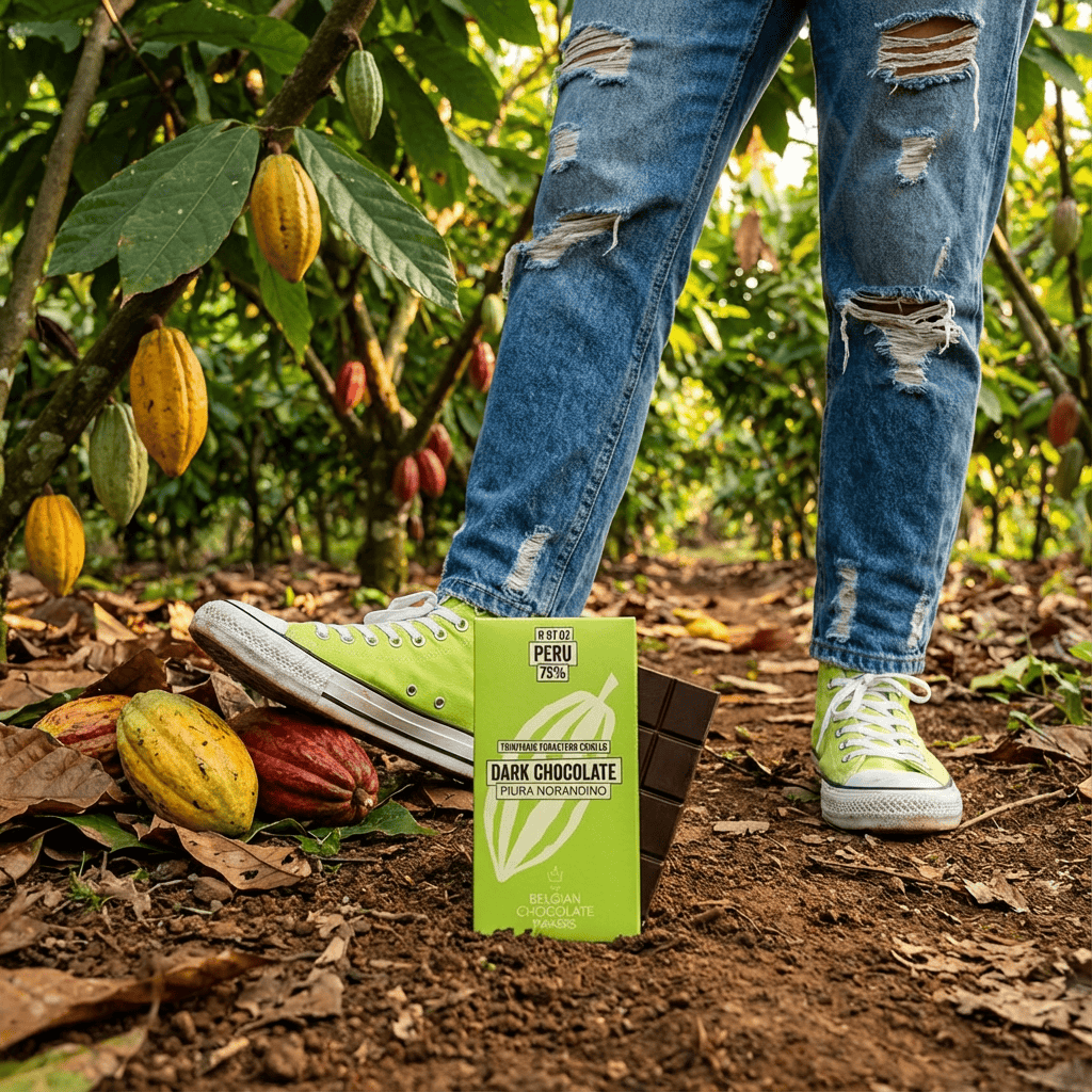 Chocolate bar origin Peru Piura Noradino 75% 5407008479374 The Belgian Chocolate Makers
