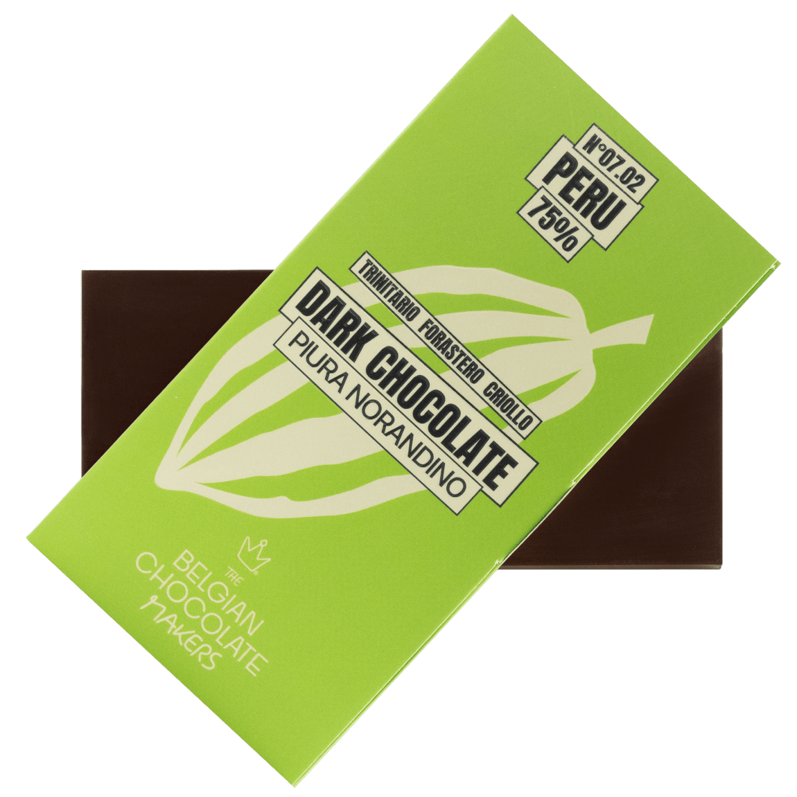 Chocolate bar origin Peru Piura Noradino 75% 5407008479374 The Belgian Chocolate Makers