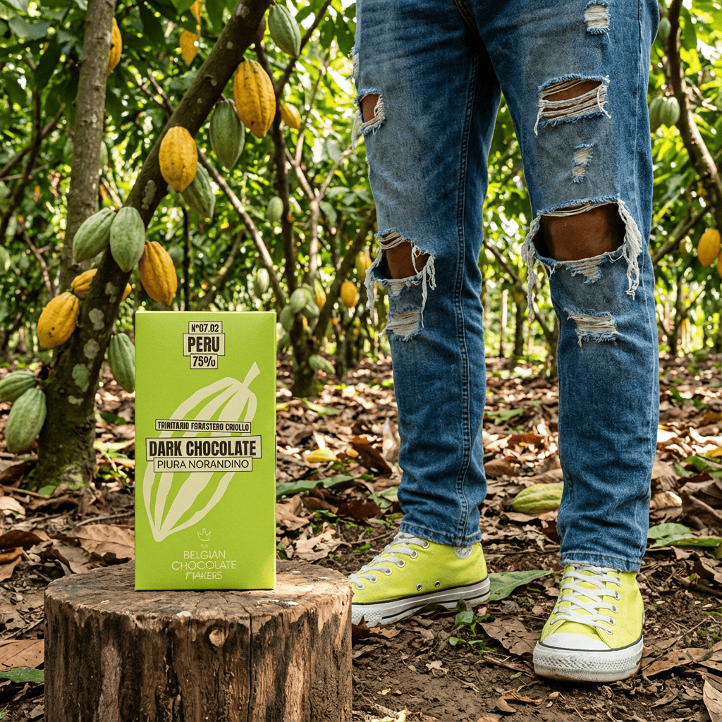 Chocolate bar origin Peru Piura Noradino 75% 5407008479374 The Belgian Chocolate Makers