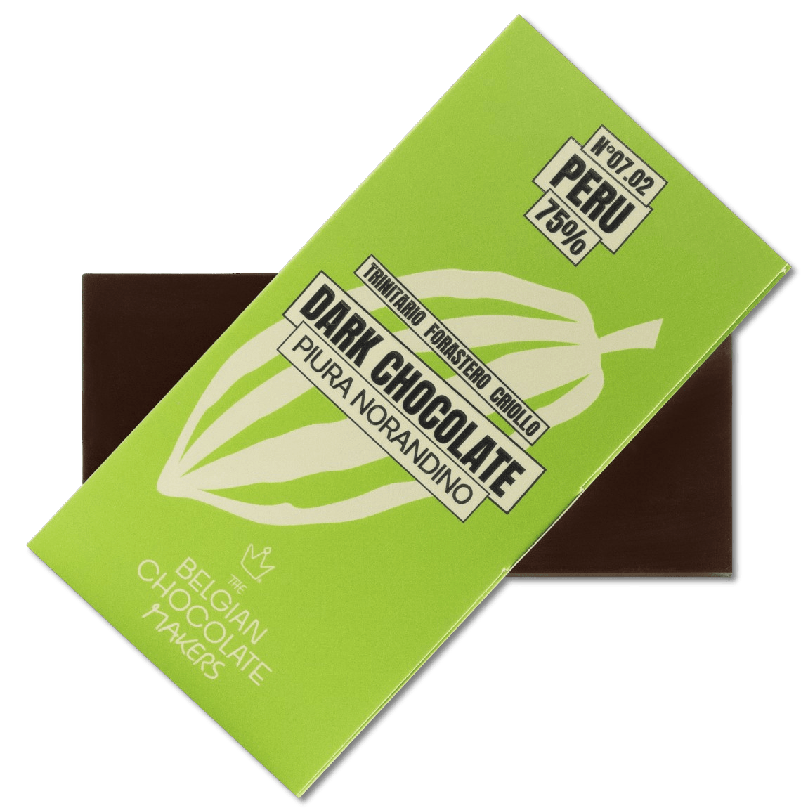 Chocolate bar origin Peru Piura Noradino 75% 5407008479374 The Belgian Chocolate Makers