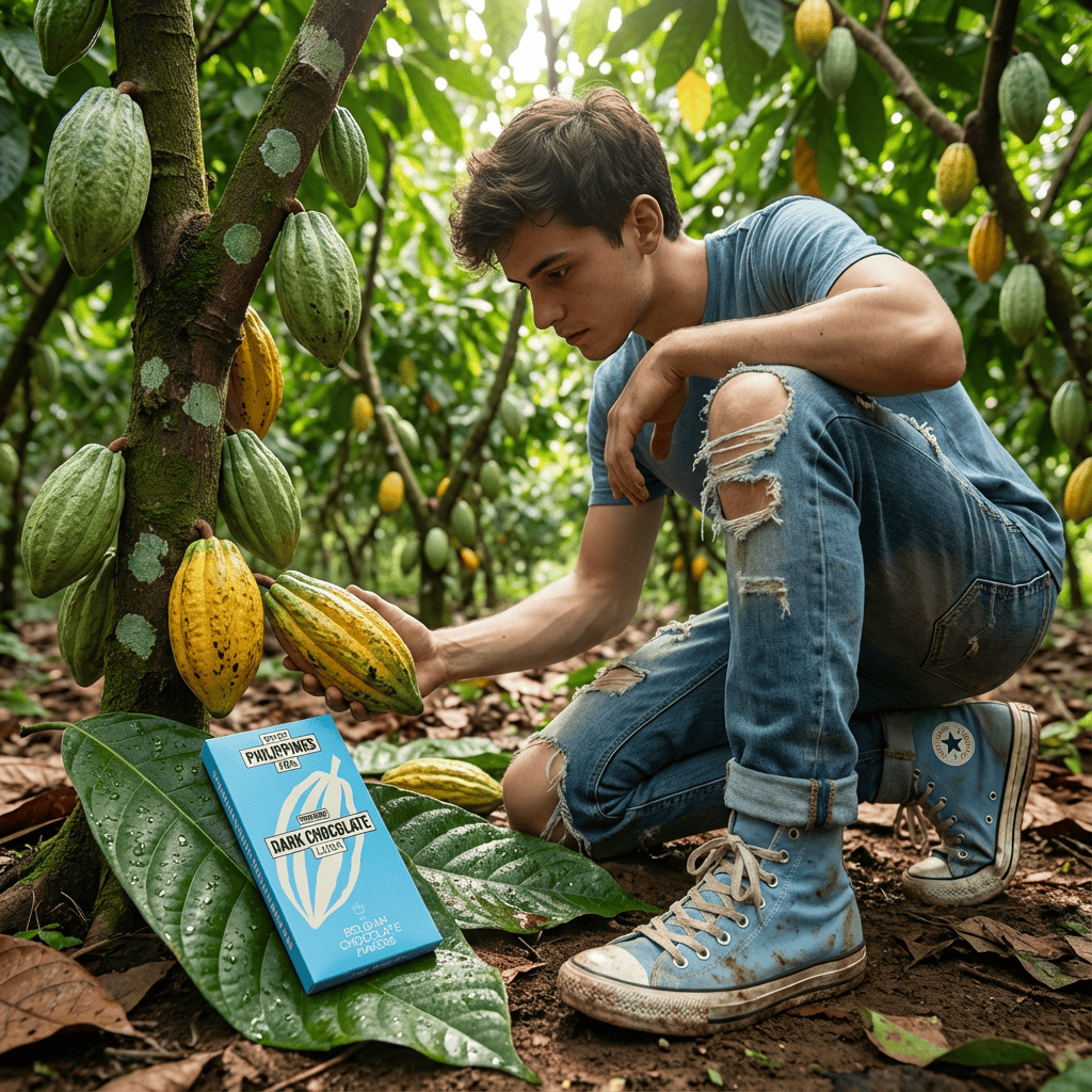 Chocolate bar origin Philippines Luna 70% 5407008476243 The Belgian Chocolate Makers