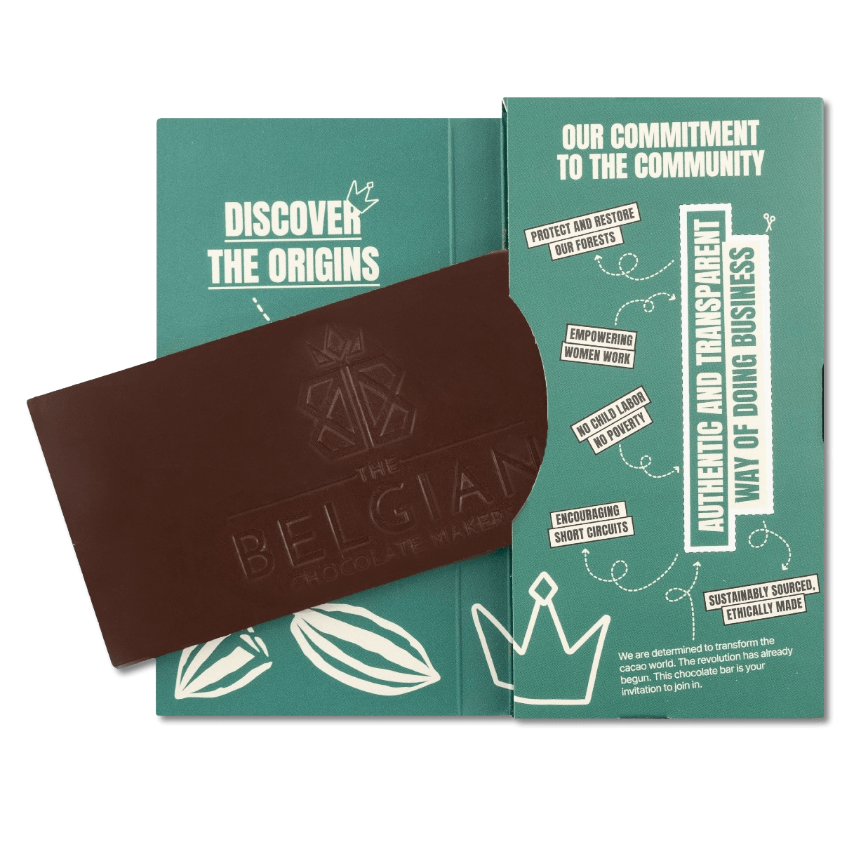 Chocolate bar origin Tanzania Kokoa Kamili 75% 5407008475987 The Belgian Chocolate Makers