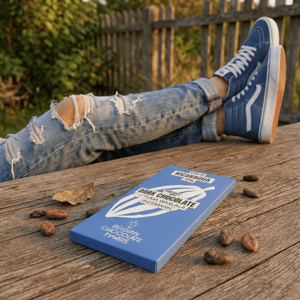 Chocolate bar single origin Nicaragua O'Tuma Waslala Ingemann 72% 5407008479336 The Belgian Chocolate Makers