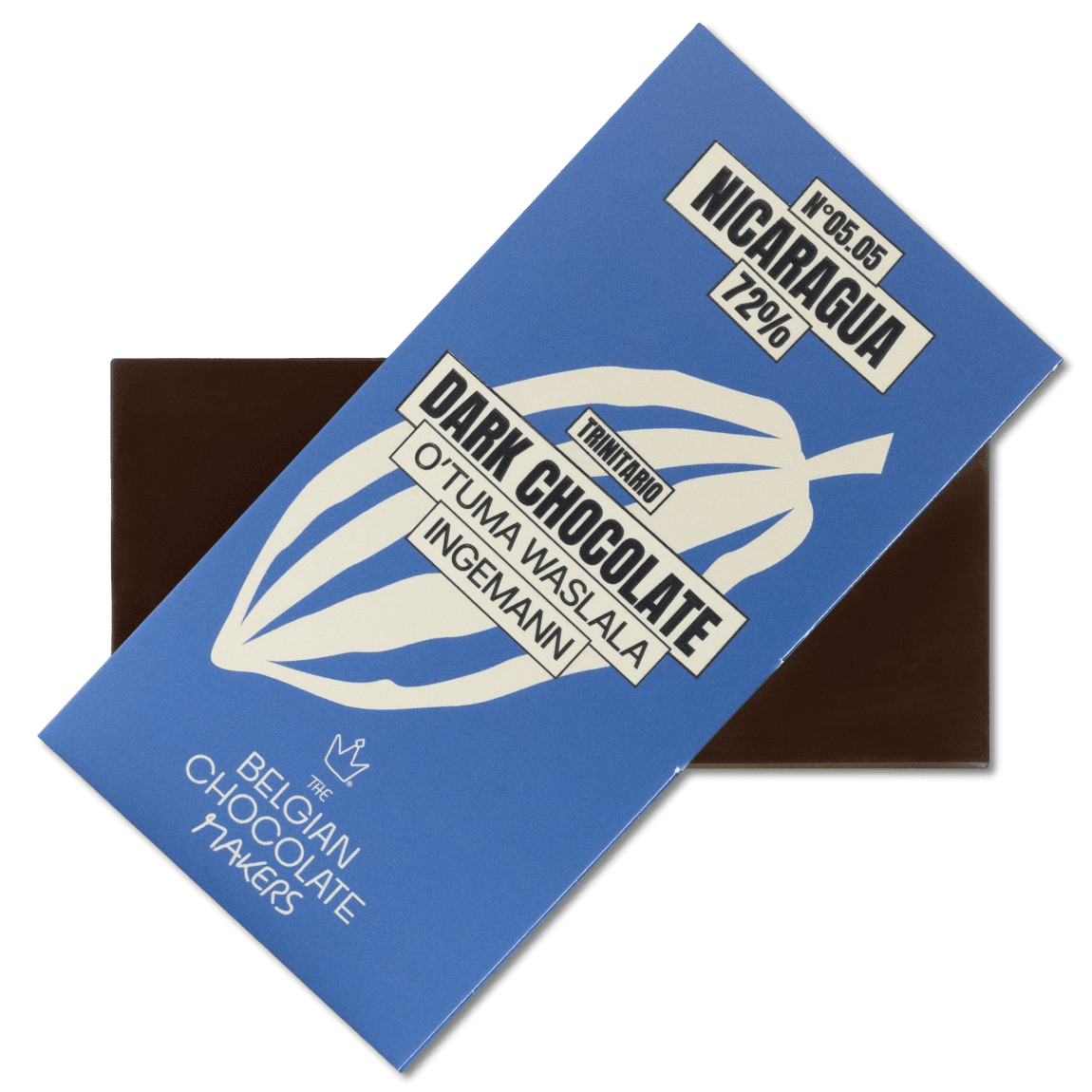 Chocolate bar single origin Nicaragua O'Tuma Waslala Ingemann 72% 5407008479336 The Belgian Chocolate Makers