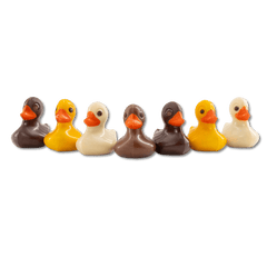 Chocolate ducks (praliné) 190g 5407008478353 The Belgian Chocolate Makers