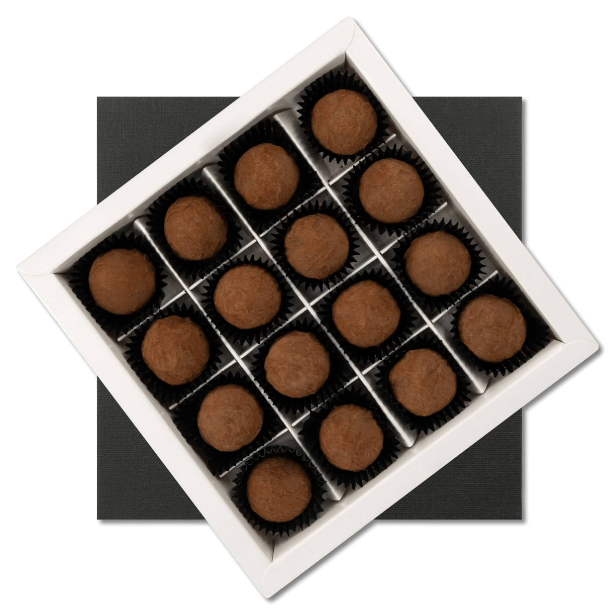 Chocolate truffles cacao 16 pieces 260g 5407008470951 The Belgian Chocolate Makers