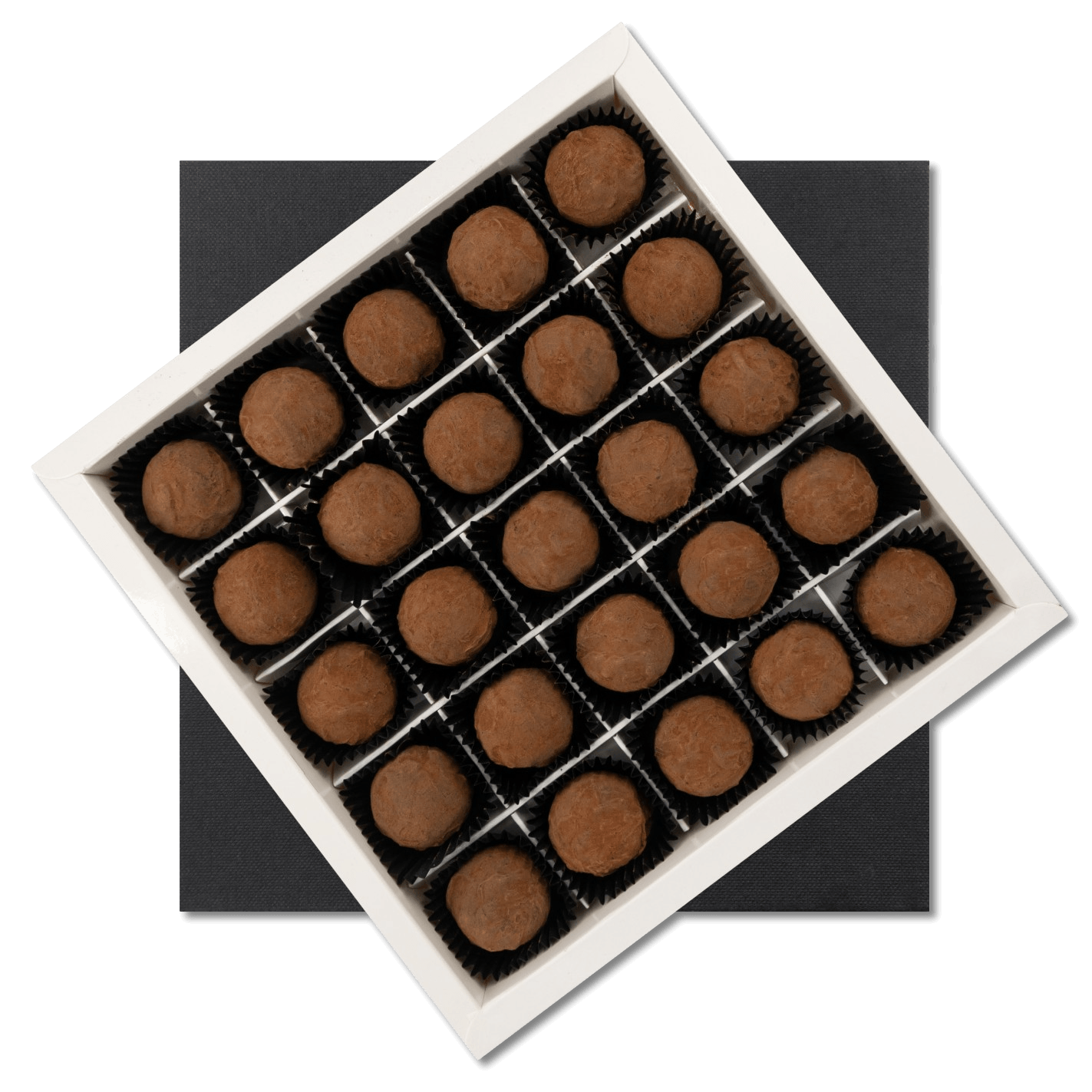 Chocolate truffles cacao 25 pieces 375g 5407008477424 The Belgian Chocolate Makers