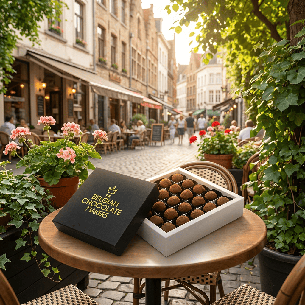 Chocolate truffles cacao 25 pieces 375g 5407008477424 The Belgian Chocolate Makers