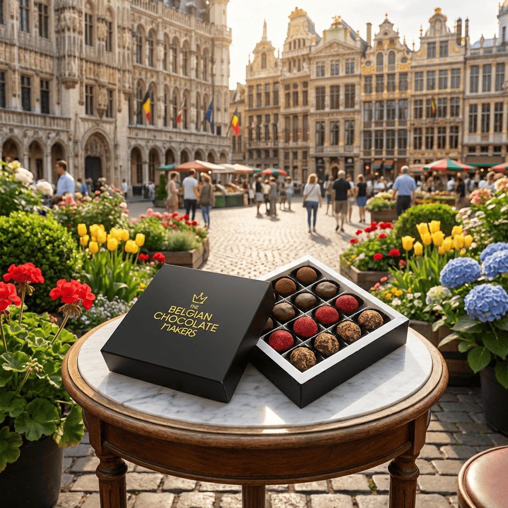 Chocolate truffles mix flavours 16 pieces 240g 5407008470975 The Belgian Chocolate Makers