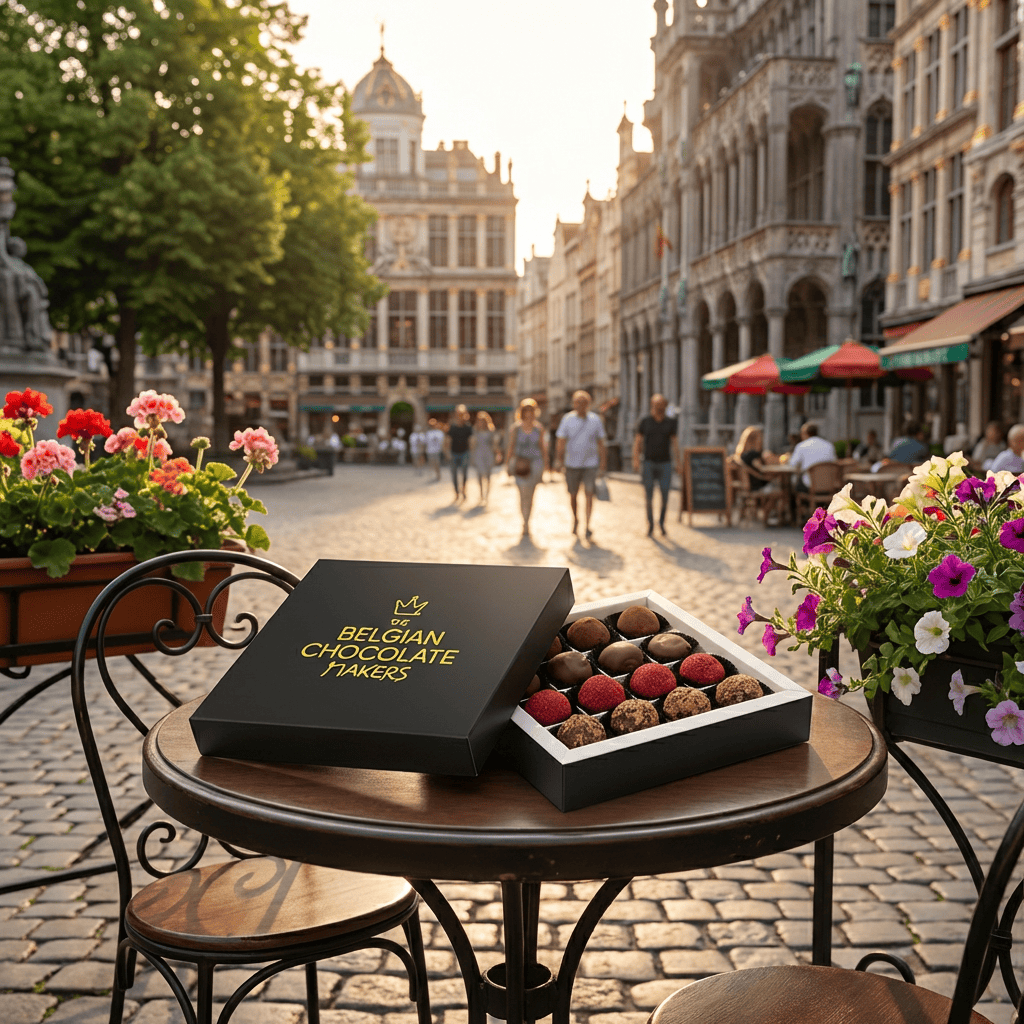 Chocolate truffles mix flavours 16 pieces 240g 5407008470975 The Belgian Chocolate Makers